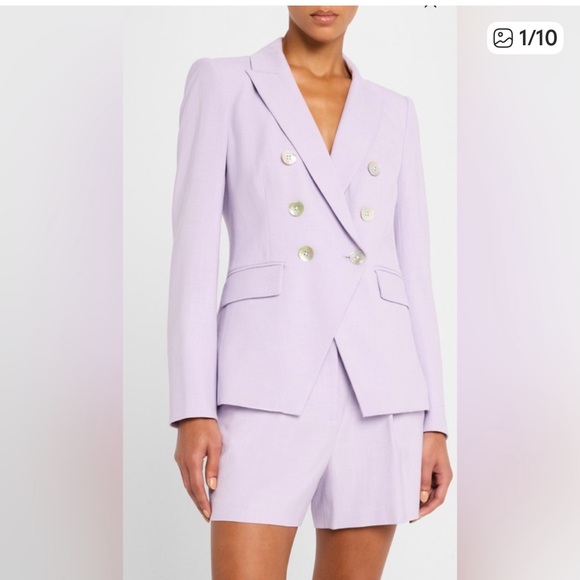 New with Flaw: Veronica Beard Lavender Dickey Jacket Blazer Size 6 - Picture 2 of 16